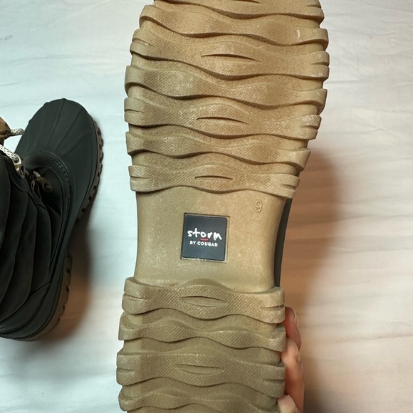 Cougar Storm Gray Boots with Tan Soles main image 6